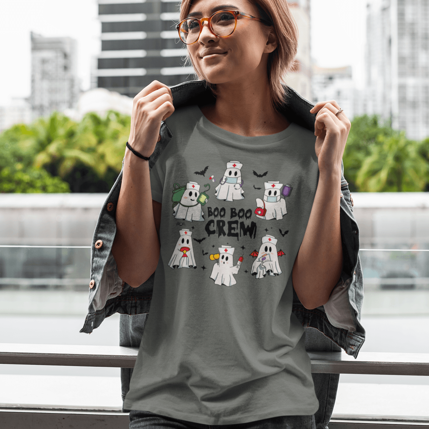 Boo Boo Crew (6 Ghosts) T-Shirt - Casita Bonita Creations