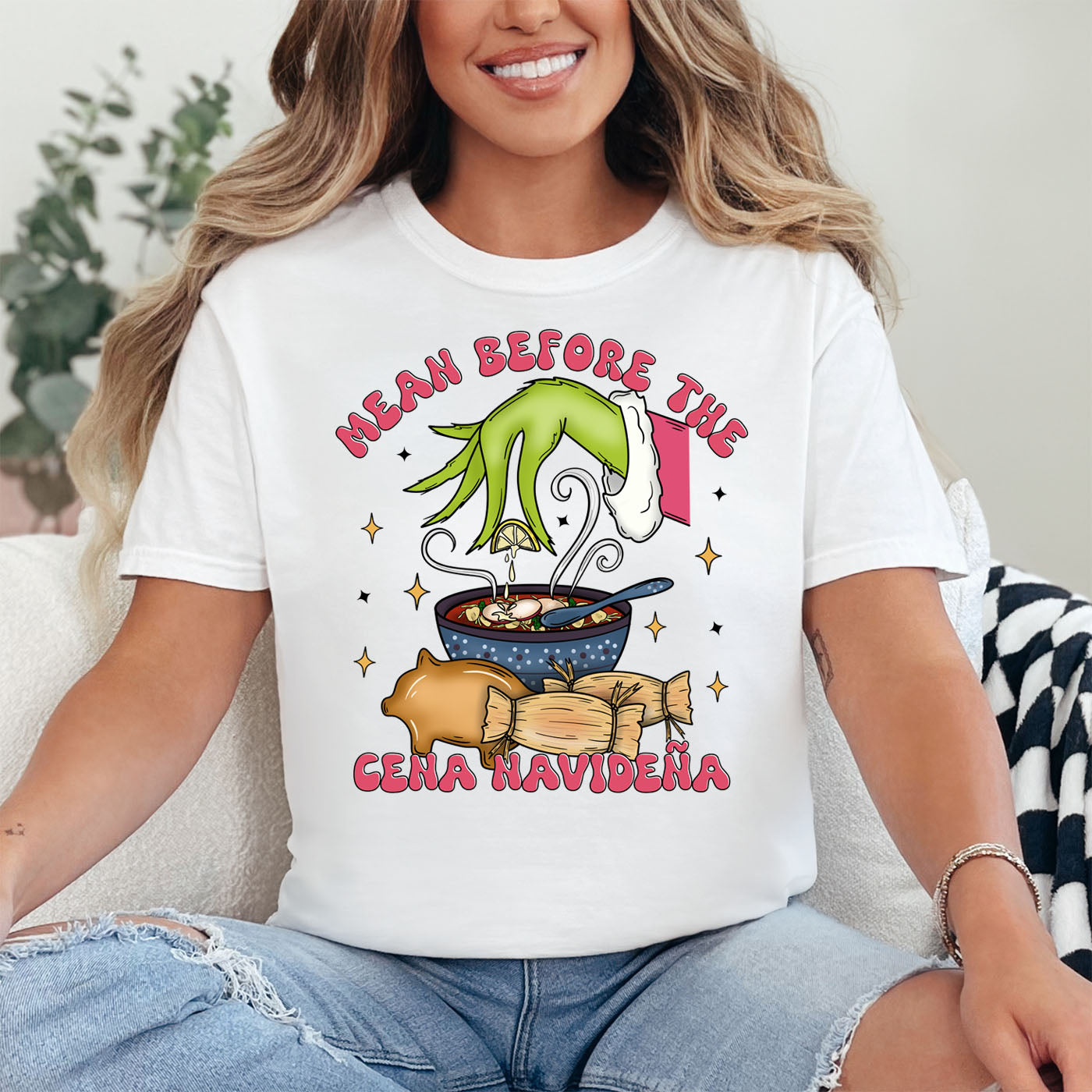 Mean Before Cena Navidena Comfort Colors T-Shirt
