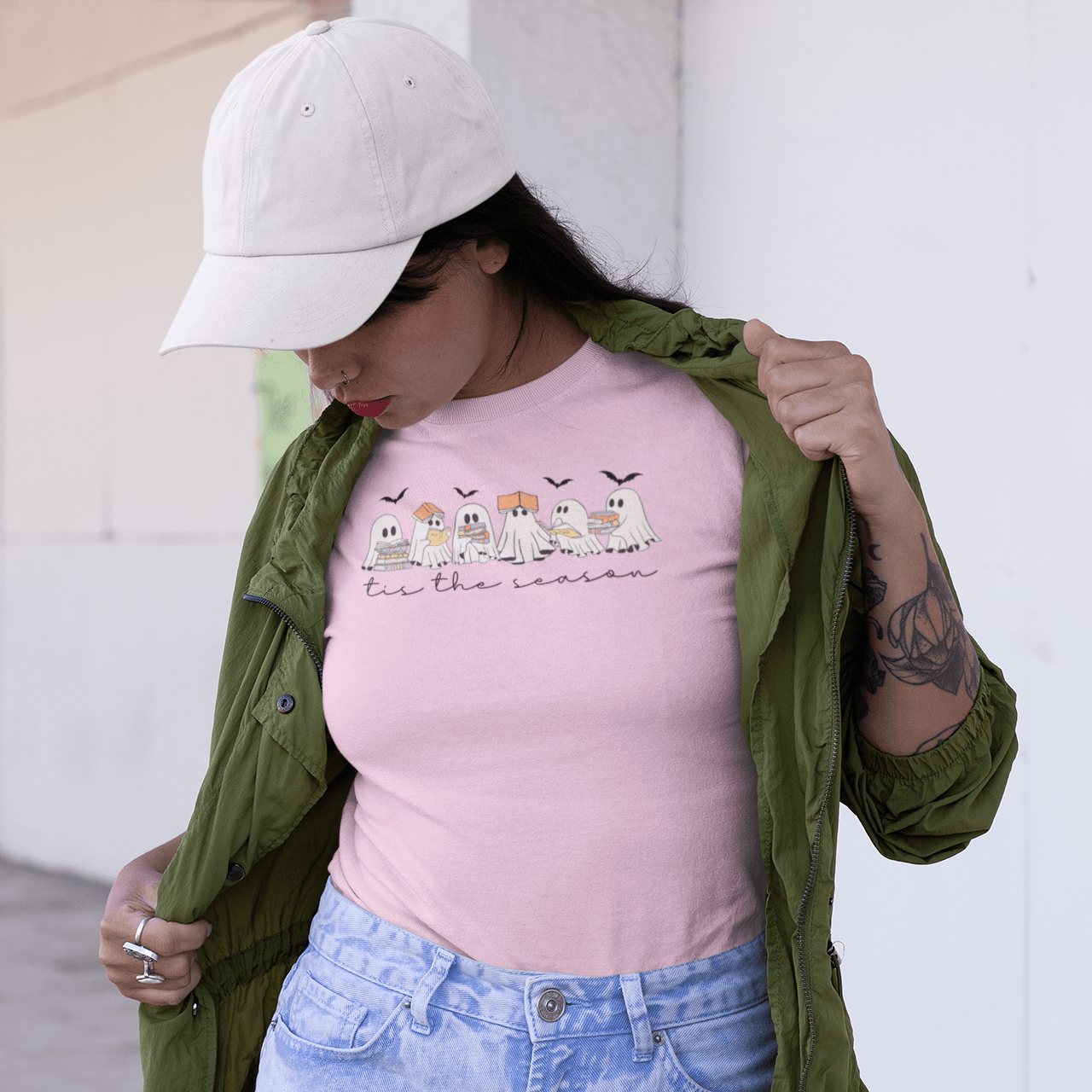 Tis The Season (Ghost Books) T-Shirt - Casita Bonita Creations
