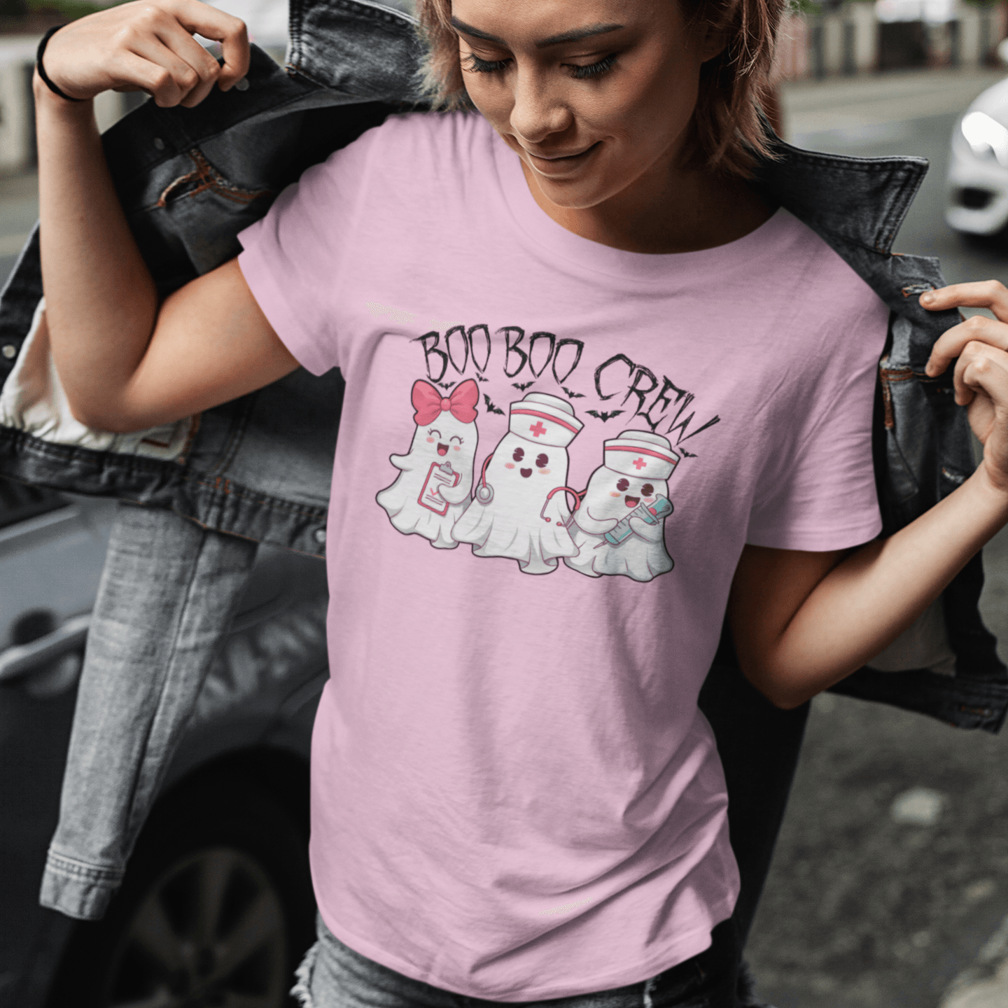 Boo Boo Crew (3 Ghosts) T-Shirt - Casita Bonita Creations