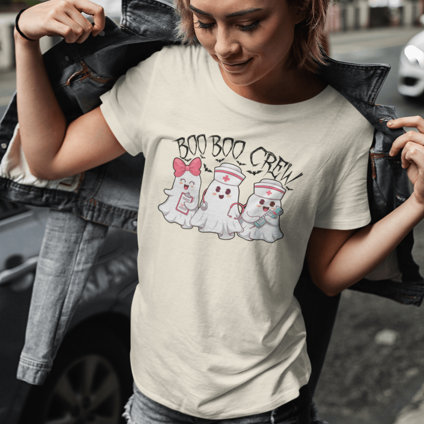 Boo Boo Crew (3 Ghosts) T-Shirt - Casita Bonita Creations