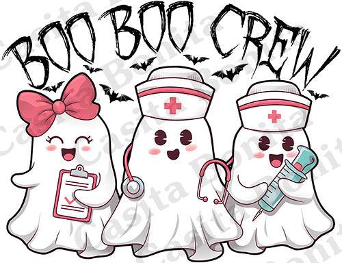 Boo Boo Crew (3 Ghosts) T-Shirt - Casita Bonita Creations