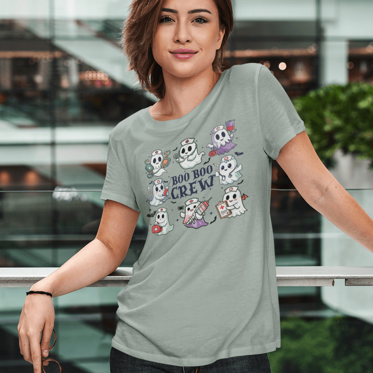 Boo Boo Crew (8 Ghosts) T-Shirt - Casita Bonita Creations