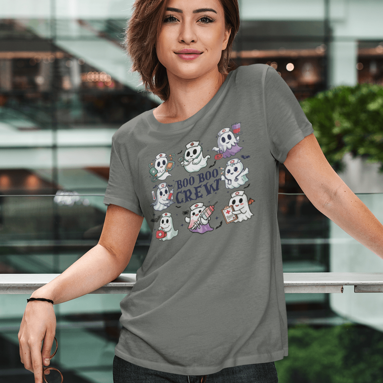 Boo Boo Crew (8 Ghosts) T-Shirt - Casita Bonita Creations