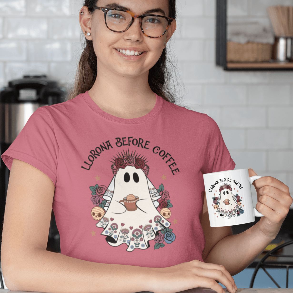 Llorona Before Coffee T-Shirt - Casita Bonita Creations