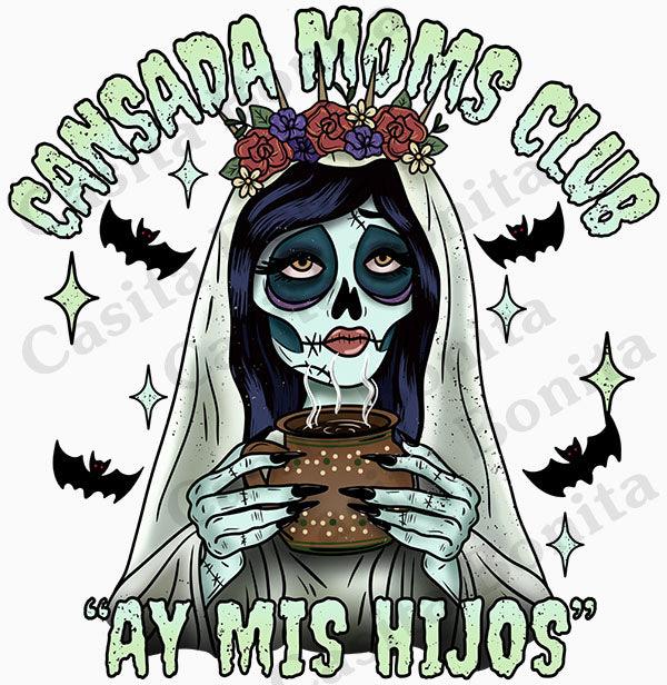 Cansada Moms Club T-Shirt - Casita Bonita Creations