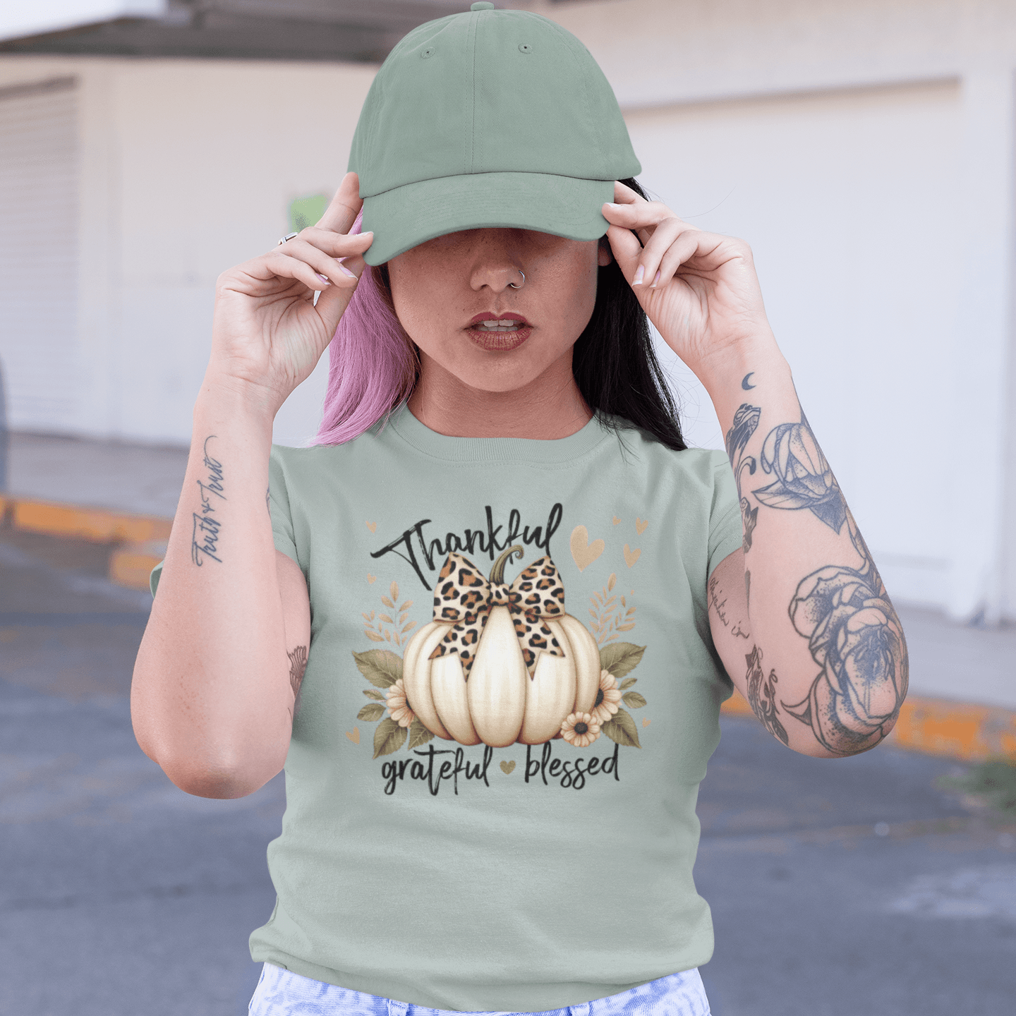 Thankful Grateful Blessed P1 T-Shirt - Casita Bonita Creations