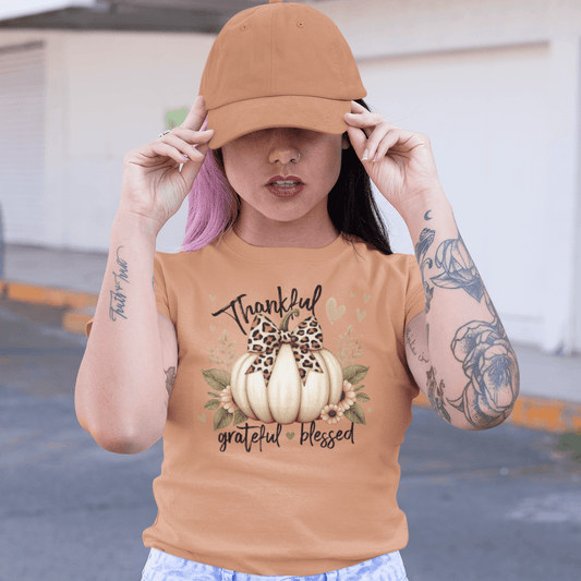 Thankful Grateful Blessed P1 T-Shirt - Casita Bonita Creations