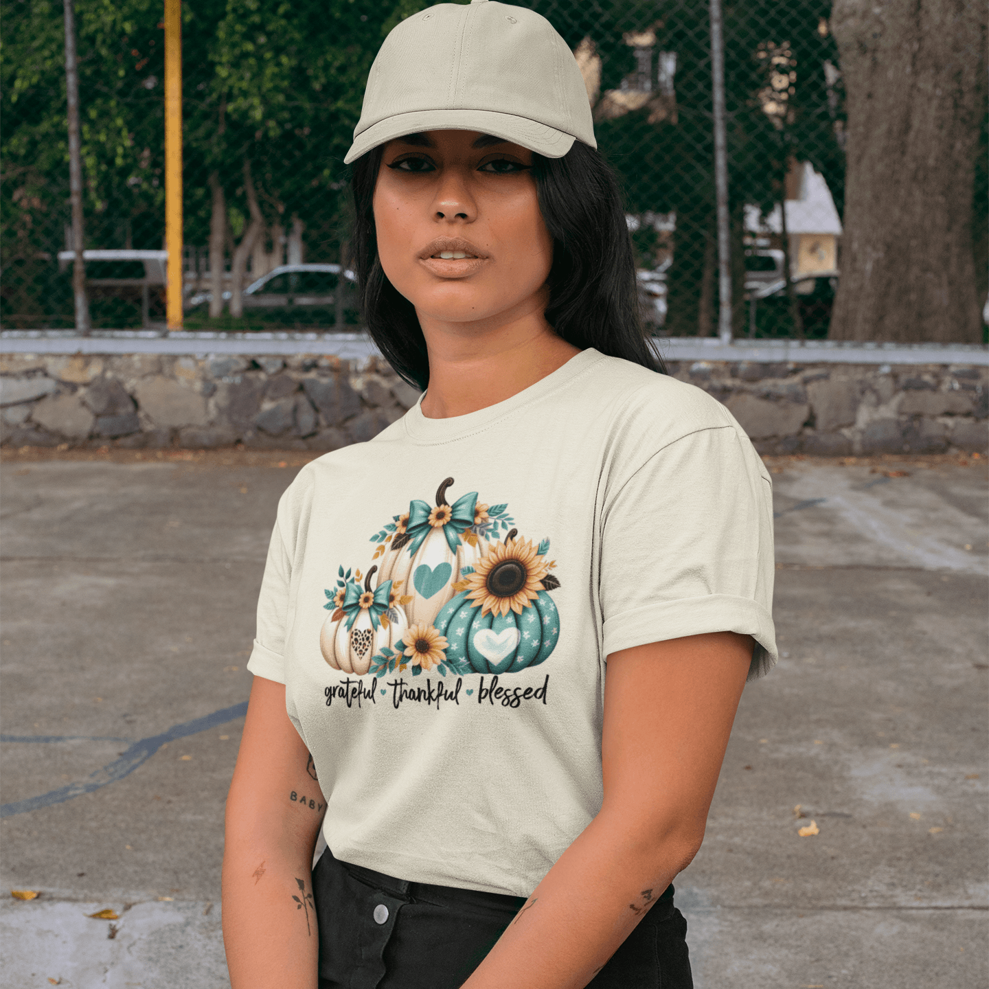 Grateful Thankful Blessed P2 T-Shirt - Casita Bonita Creations