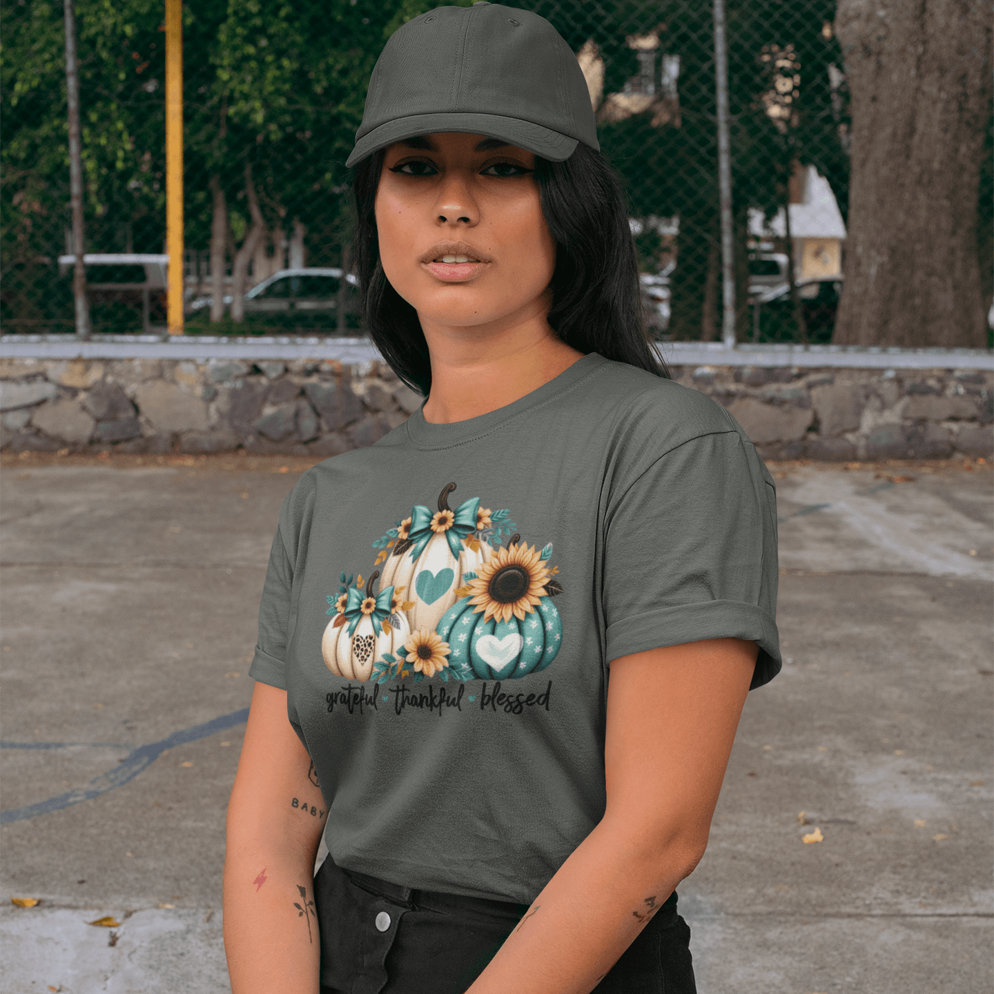 Grateful Thankful Blessed P2 T-Shirt - Casita Bonita Creations