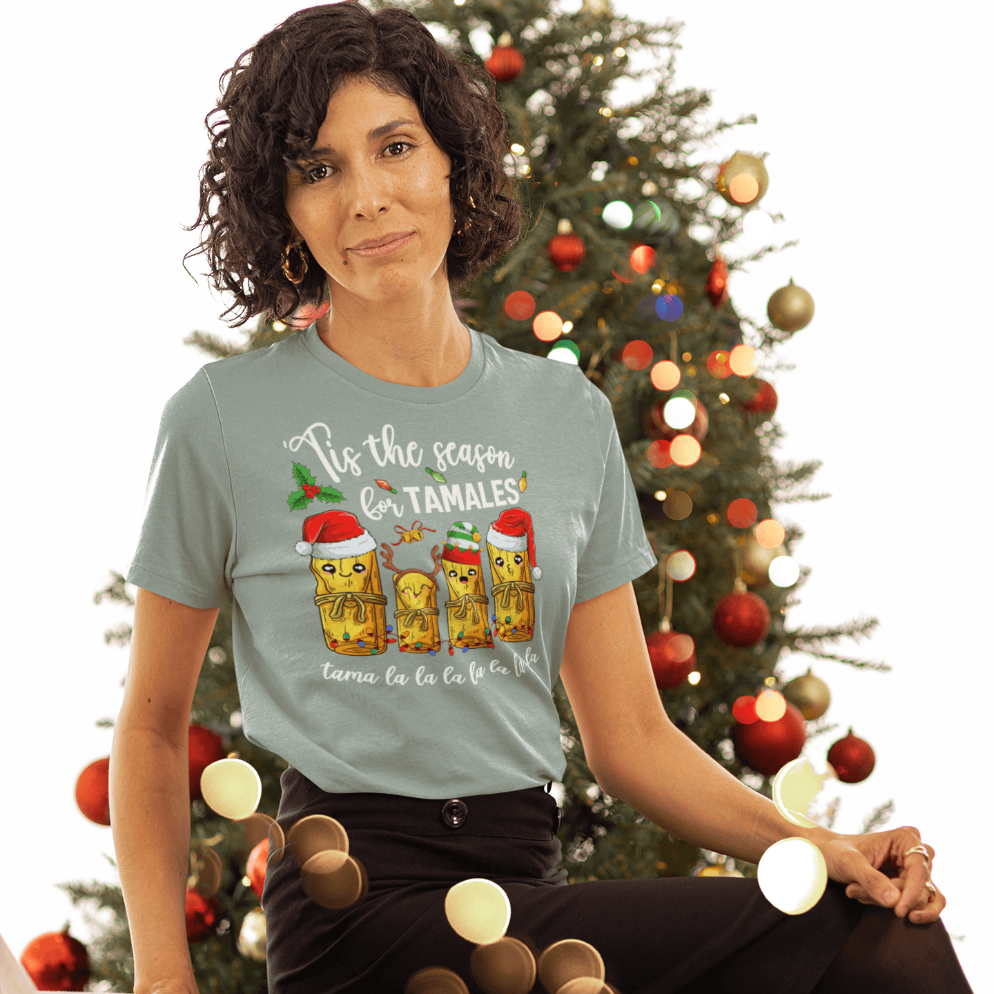 Tis The Season For Tamales Tama LaLaLa T-Shirt - Casita Bonita Creations