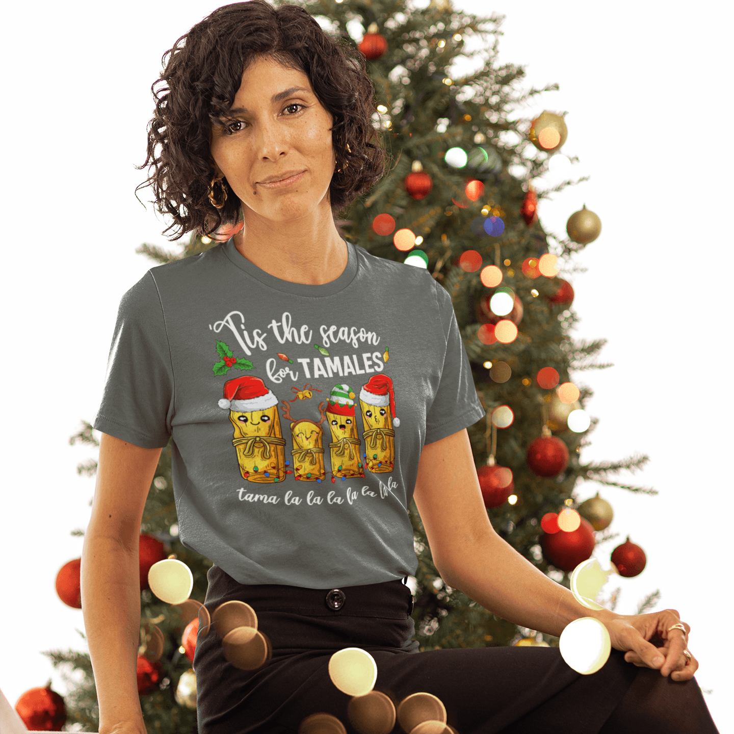 Tis The Season For Tamales Tama LaLaLa T-Shirt - Casita Bonita Creations