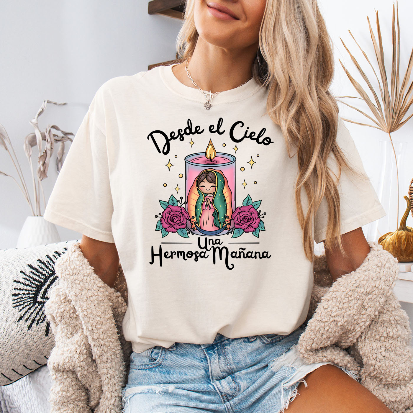 Virgencita Candle T-Shirt